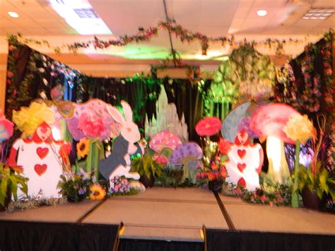 Alice In Wonderland Backdropstage Decoration Auction Themes Pta
