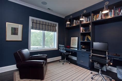 21 Blue Home Office Designs Decorating Ideas Design Trends