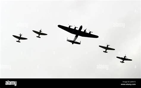 An Air Display To Mark The Battle Of Britain Memorial Flights 60th