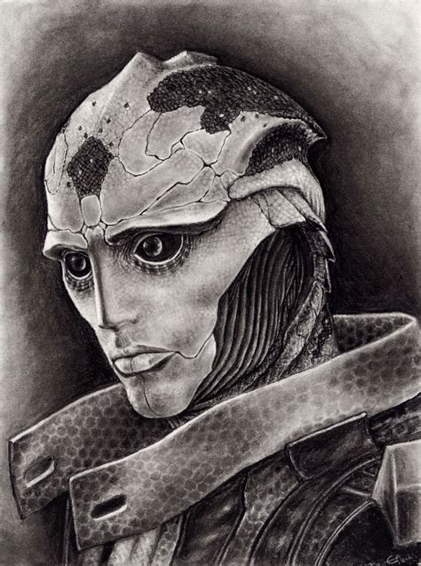 Thane Portrait By Efleck On Deviantart Mass Effect Art Mass Effect