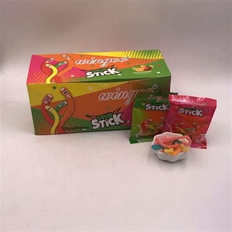 Wholesale Sugar Coated Sour Gummy Stick Candy Buy Halal Gummy Sweets