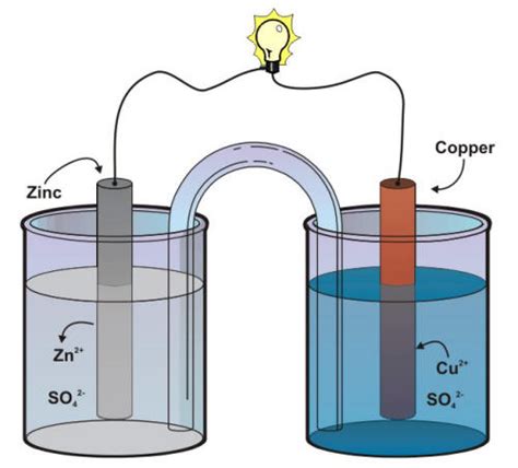 Schematic of a daniell cell. PLZ explain me Daniel cell - Chemistry - Redox Reactions ...
