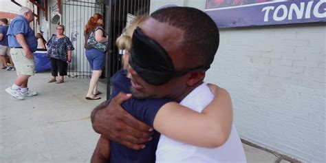 Blindfolded Black Alabamian Asks Strangers For Hugs To Prove Its Not