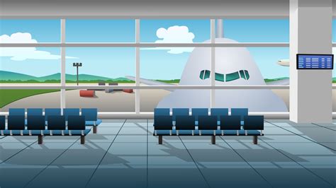 Cartoon Airport Background