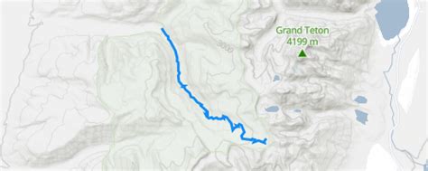 South Teton Buck Mtn Pass Hiking Trail Alta Wyoming