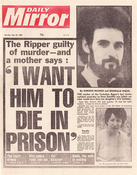 Hold The Front Page Yorkshire Ripper Guilty