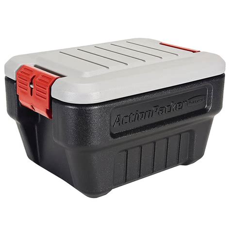 Rubbermaid Actionpacker Lockable Storage Container Blackgray