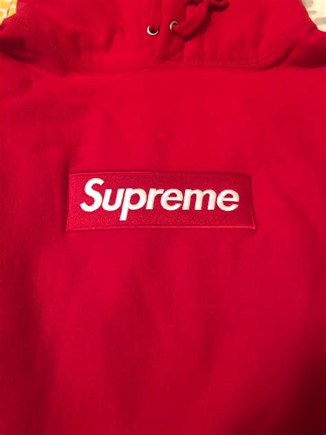 Supreme Red Supreme Box Logo Hoodie Grailed