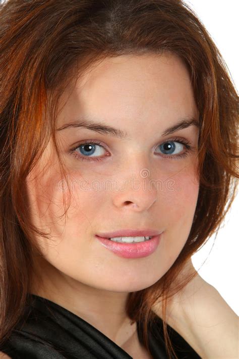 Portrait Of The Young Lady Close Up Stock Image Image Of Adult