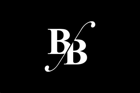BB Monogram Logo Design By Vectorseller | TheHungryJPEG.com