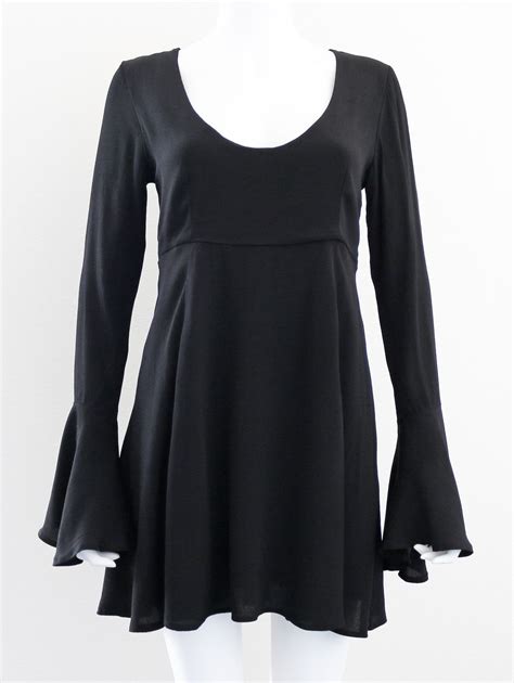Tany Bellsleeve Dress Black Black Dress Bell Sleeve Dress Fashion