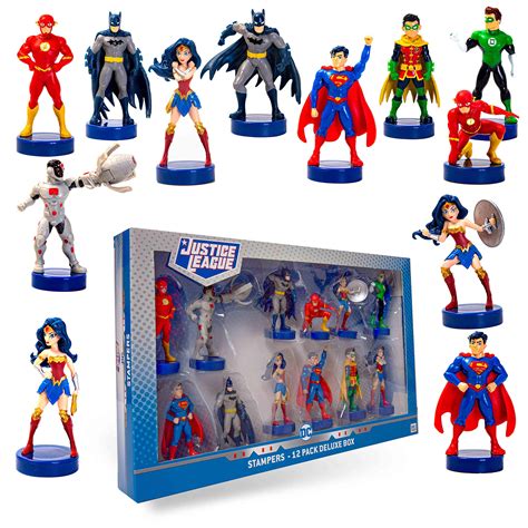 Buy Justice League Toppers 12 Pack Dc Toys Party Decor Cake