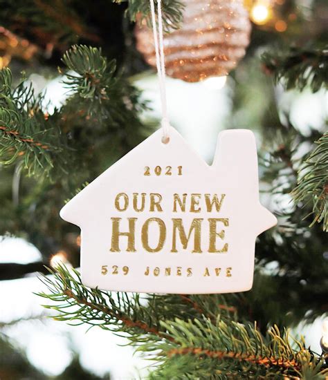 Personalized Christmas Ornament Our First Home 2022 Our New Etsy