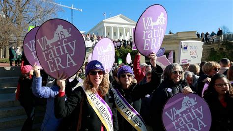 equal rights amendment ratified in virginia reaching historic national threshold abc news