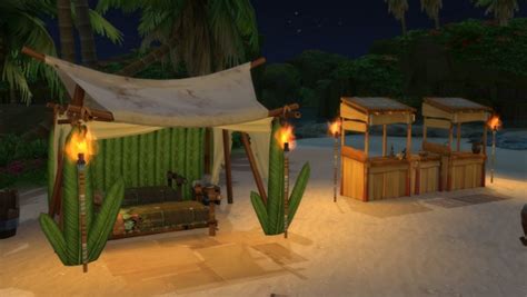 Mod The Sims Sulani Beach Torch By Serinion Sims 4