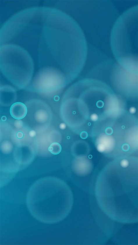 Circles Bubbles Blue Android Wallpaper Android