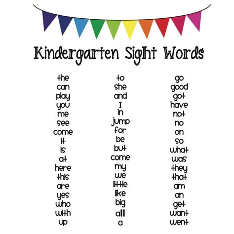 Printable Books For Kindergarten Sight Words Mini Sight