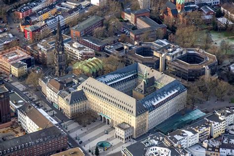 Bochum Von Oben Gebäude Der Stadtverwaltung Rathaus Am Willy Brandt