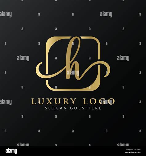 Initial H Letter Logo Design Vector Template Abstract Luxury Letter H
