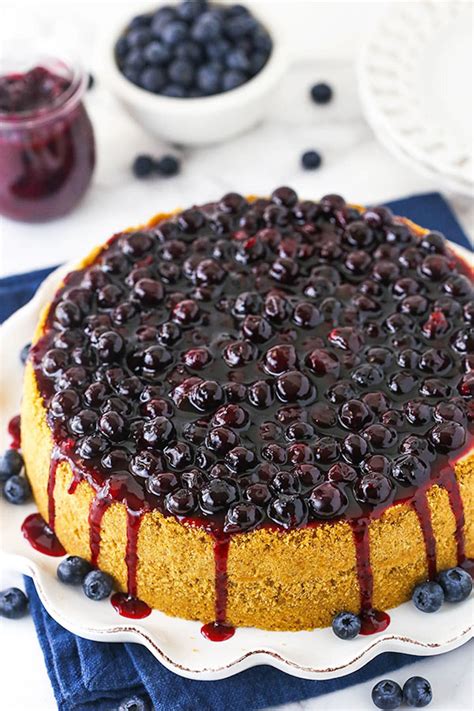 Easy Blueberry Cheesecake Recipe Life Love And Sugar