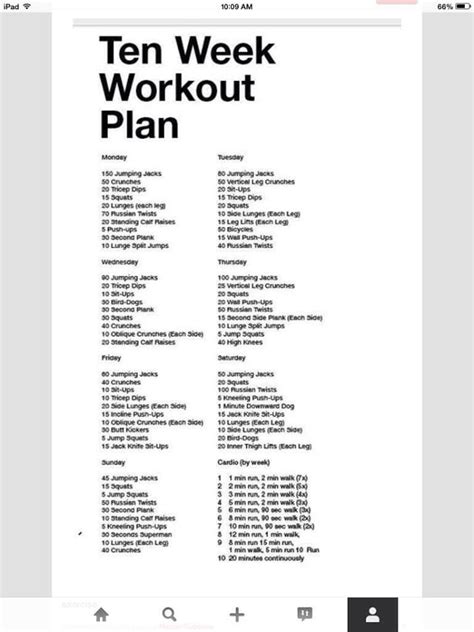 See more ideas about workout, workout plan, fitness body. 10 week workout plan | DIET & EXERCISE | Pinterest