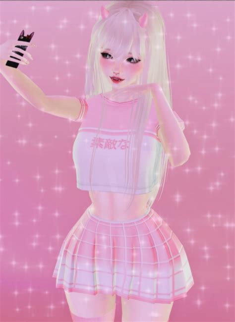 M0nys Imvu Nice Pink 3 Virtual Girl Digital Art Girl Cute Anime
