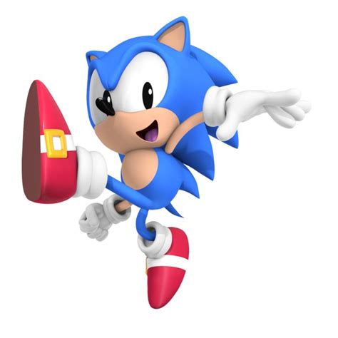 Classic Sonic Jump Out Pose Classic Sonic Sonic Sonic Unleashed