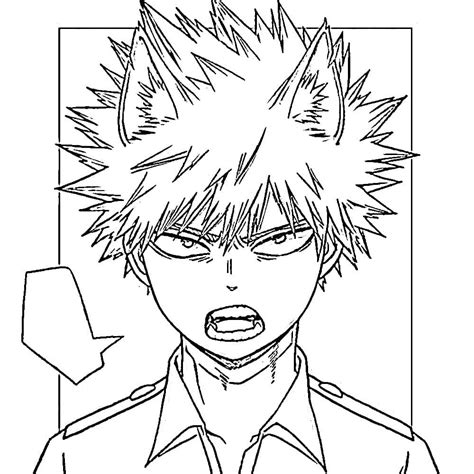 My Hero Academia Bakugo Coloring Page Download Print Or Color Online