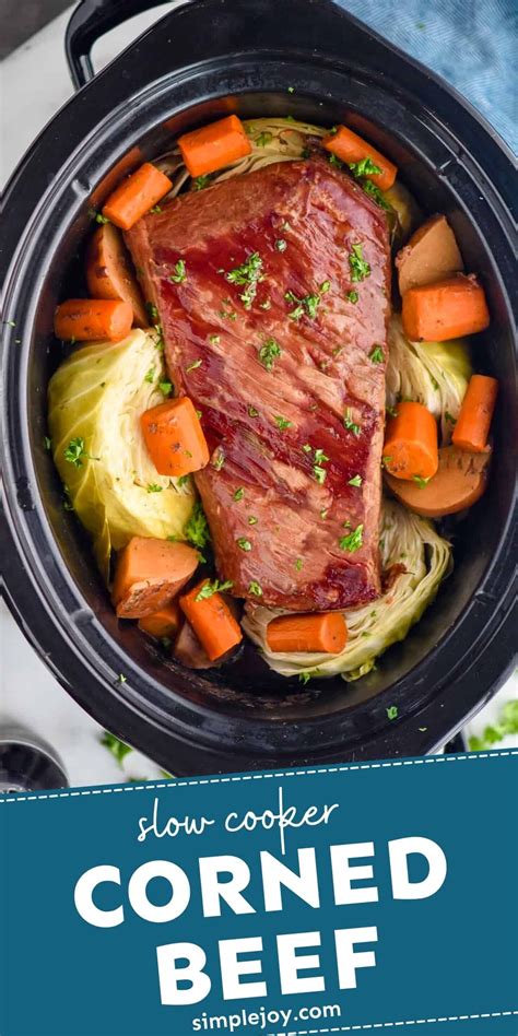 Slow Cooker Corned Beef Is An Easy And Delicious All In One Dinner You