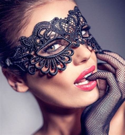 Mysterious Masquerade Mask For Women Lace Venetian Mask Etsy Lace Masquerade Masks
