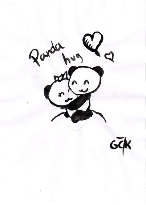Panda Hug By Cartoonmaniack On Deviantart