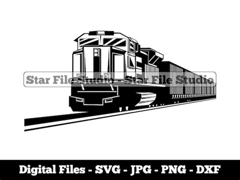 Freight Train Svg Train Svg Locomotive Svg Train Png Train Etsy