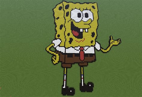Pixel Sponge Bob Minecraft Project