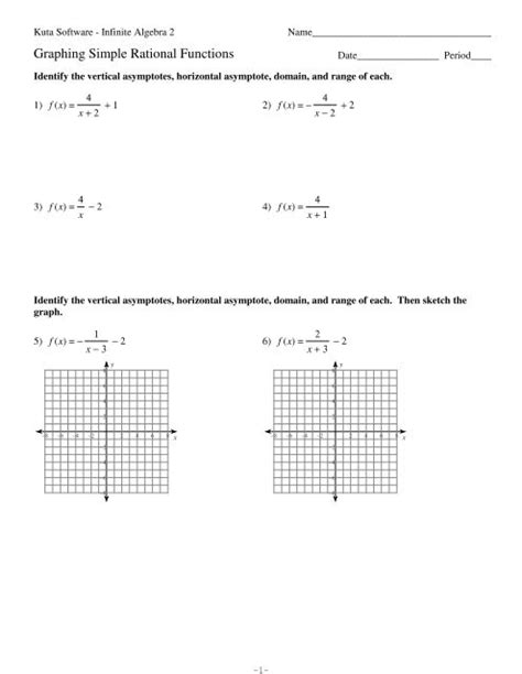 40 Rational Functions Worksheet With Answers Worksheet Live