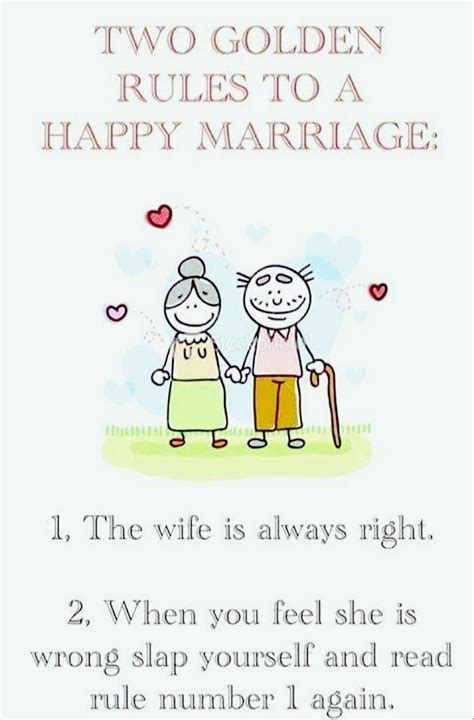 Secret To A Happy Marriage Funny Quotes Shortquotescc