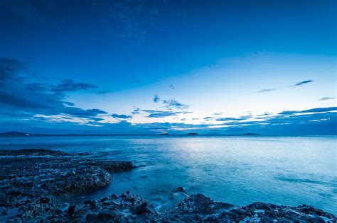 Sea Coast Twilight Landscape Nature Hd Wallpaper Peakpx