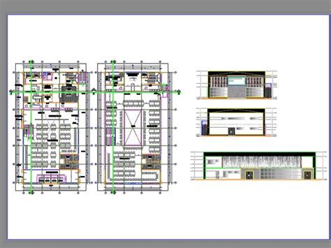 Cafeteria In Autocad Download Cad Free 101047 Kb Bibliocad