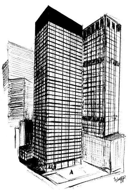 Seagram Building Arquitectos Mies Van Der Rohe Y Philip Johnson