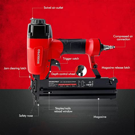 Pneumatic Brad Nailer Workpro® Tools