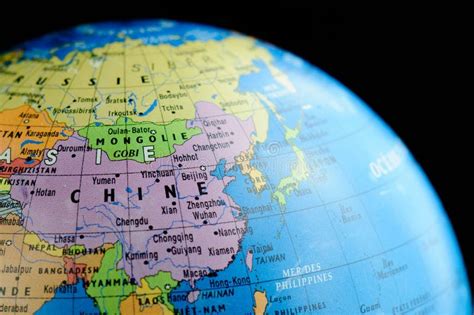 China In The Globe Stock Image Image Of Global Cartography 22806129