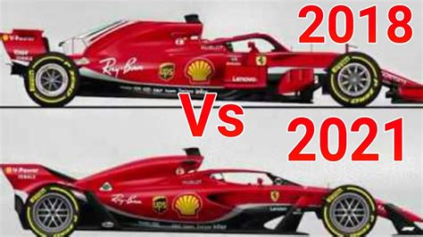 It looks a lot taller than the 2019 ferrari while the second makes it look about the same height and the third makes it. 2018 Vs 2022 F1 Car | Differences | - YouTube