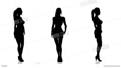 Woman Silhouette Stock Animation 726999