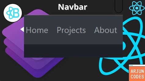 Navbar Using React Bootstrap Responsive Navbar React Router Dom On