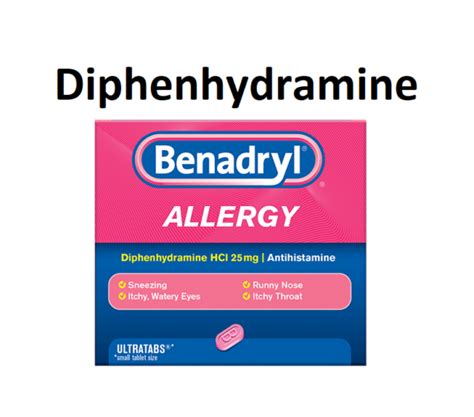Diphenhydramine Benadryl Uses Dose Side Effects MOA Brands