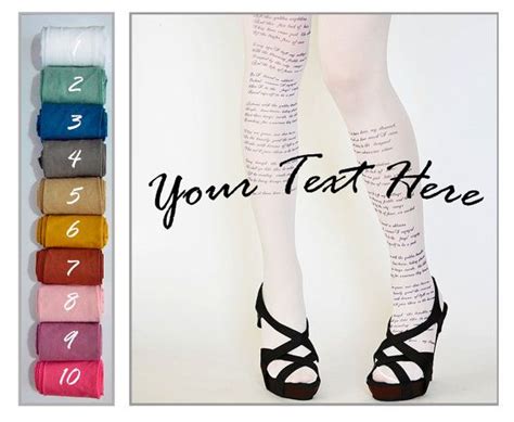 Custom Text Tights Poem Text Tights Design By Colinedesign I Could