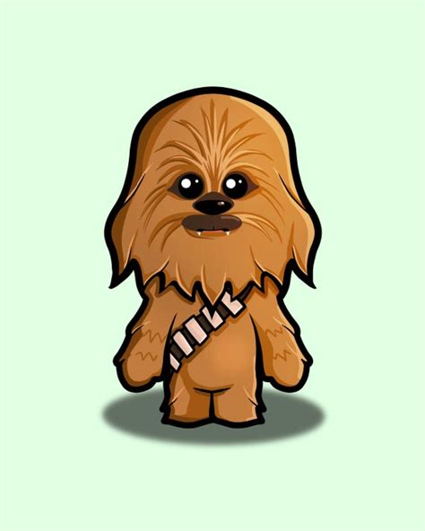 Chewie Wookiee Star Wars Chibi Png Digital Download Etsy