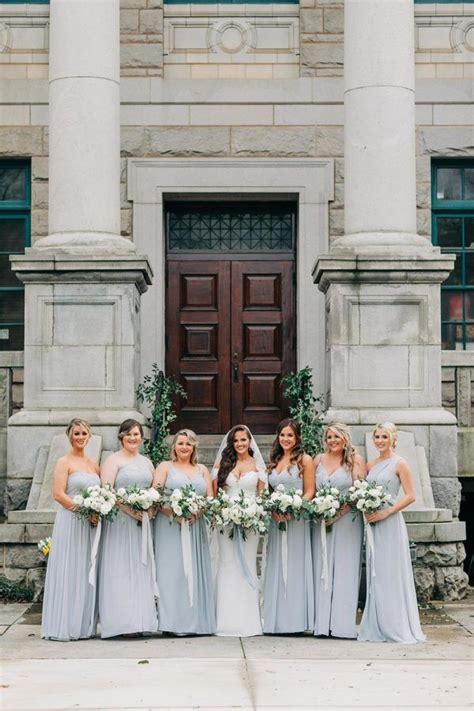 Grand Courthouse Wedding With Romantic Greenery Courthouse Wedding