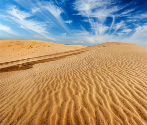 Desert Sand Dunes On Sunrise Stock Photo Image Of Light Dunes 47541620