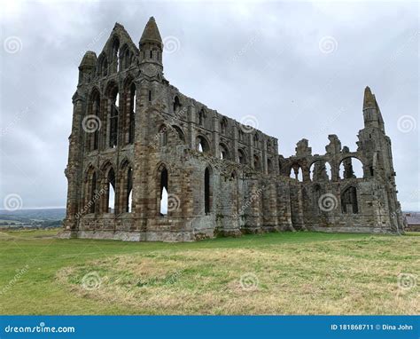 Whitby Abbey North Yorkshire England Inspiration For Bram Stoker Grey