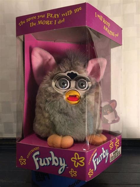 New In Box Furby Tabby Gray 1st Generation 70 800 Tiger Electronics